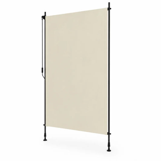 Tenda laterale avvolgibile in metallo e poliestere 140x240 cm Beige