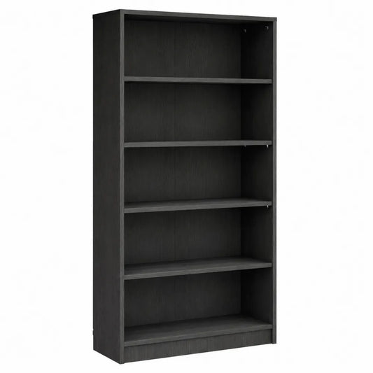 Libreria in MDF Nero 5 Ripiani