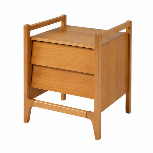 Comodino in legno con 2 cassetti 50x40x60 cm